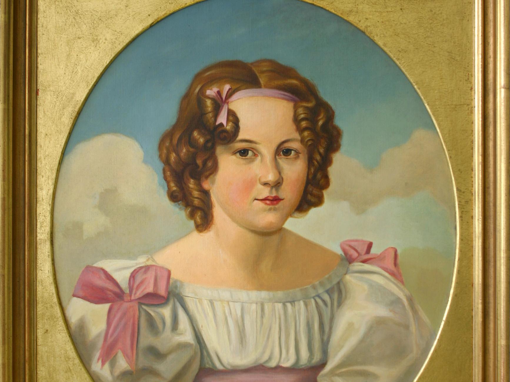Jugendporträt von Auguste von Sartorius: ein Mädchen aus gutem Haus, das weiß, was es will.
