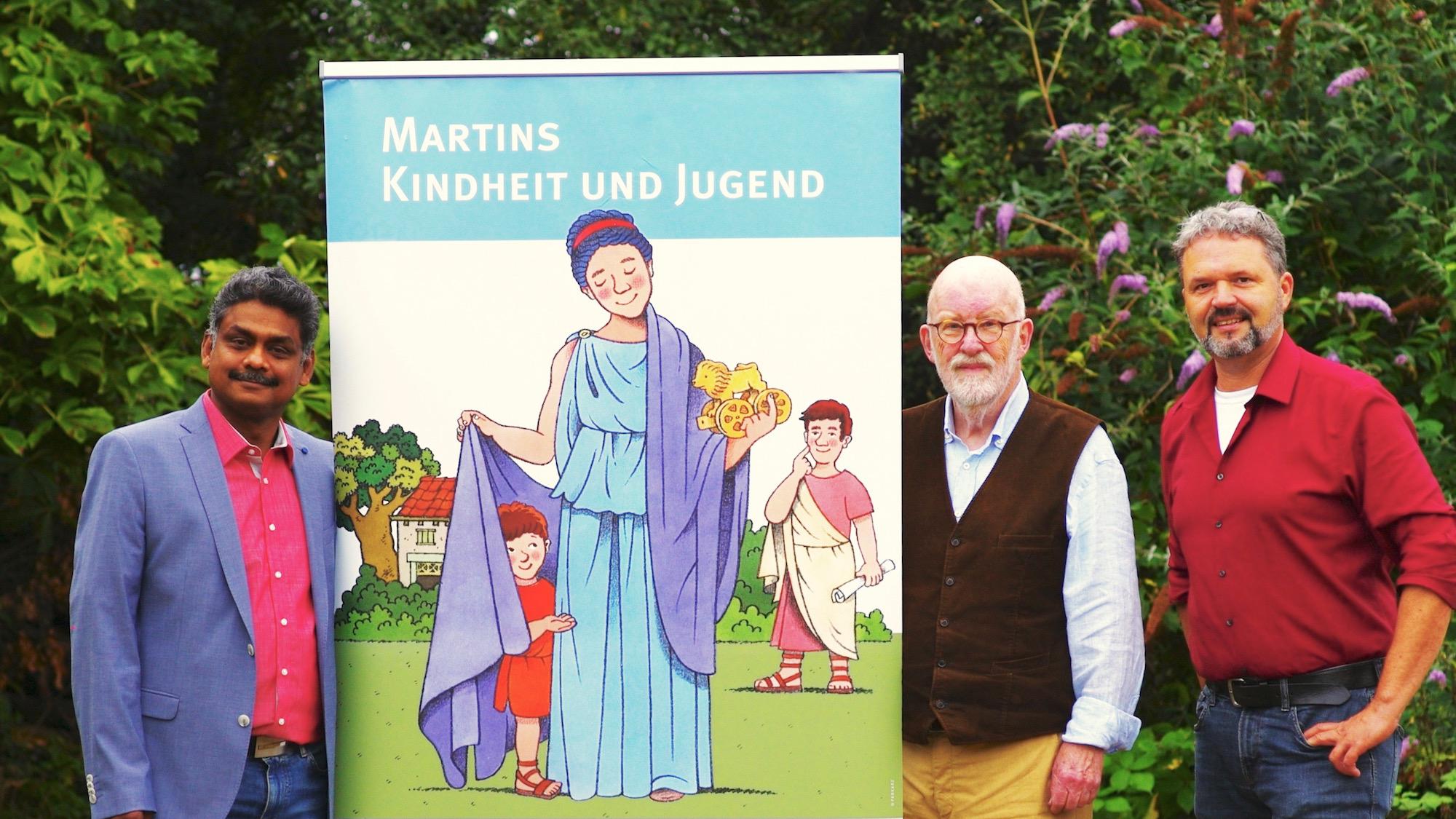 Jeyaratnam Caniceus, Jürgen Pankarz und René Bongartz (v. l.), die „Väter der Ausstellung“.