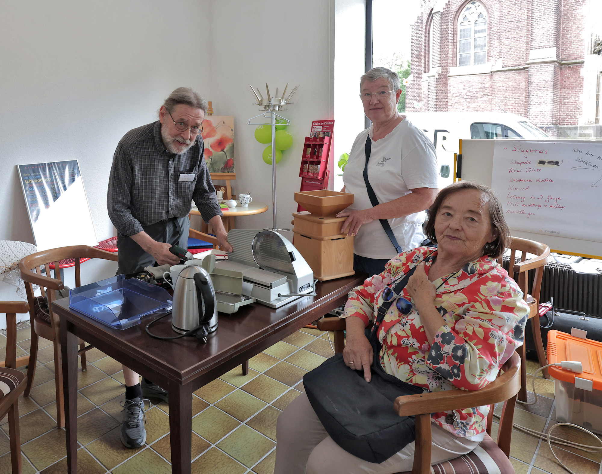 Anton Rinken, Ursula Zanders und Hedwig Knobel (v. l.)