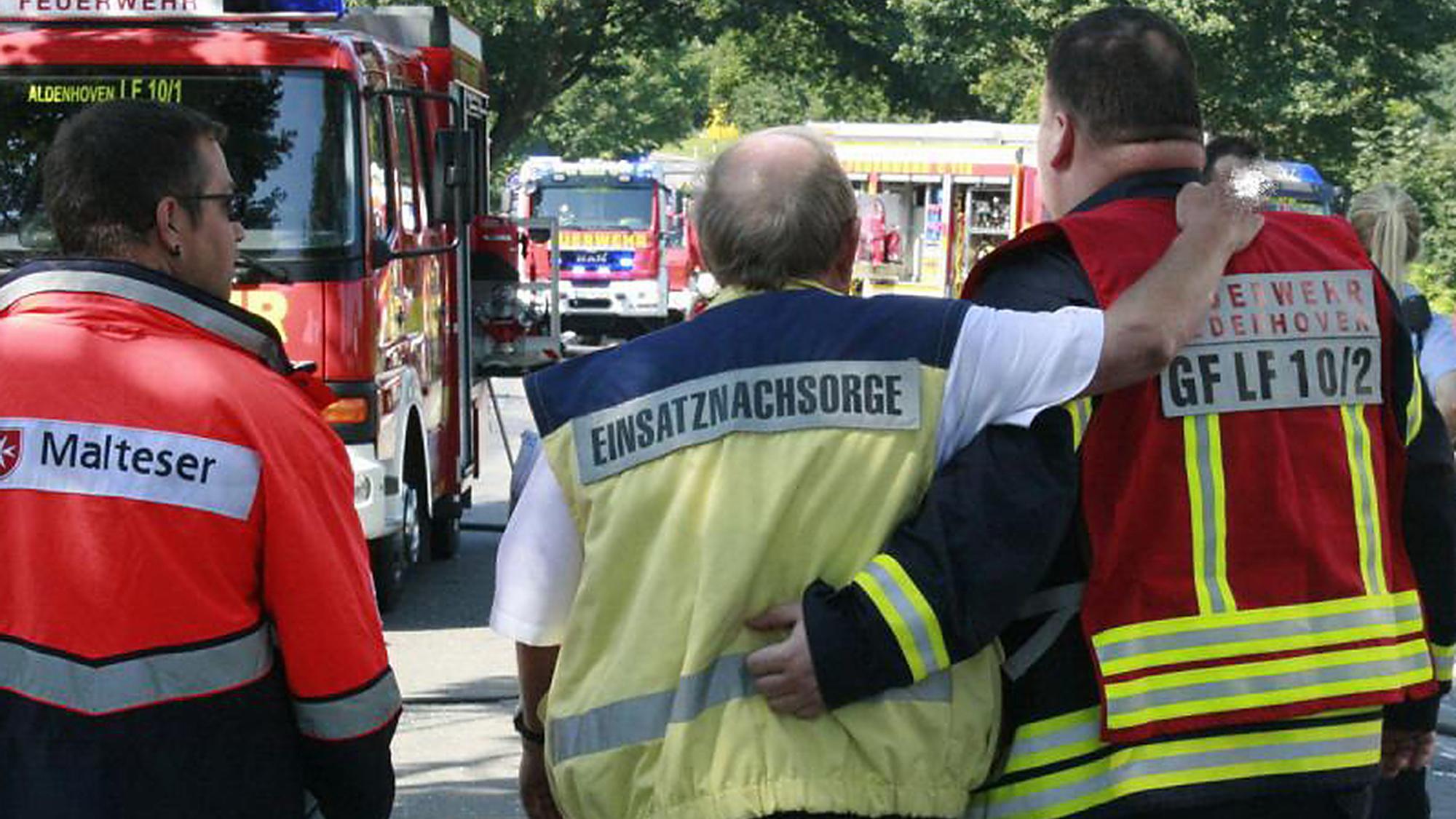 Albert Dreyling im Einsatz während eines Unfallgeschehens.