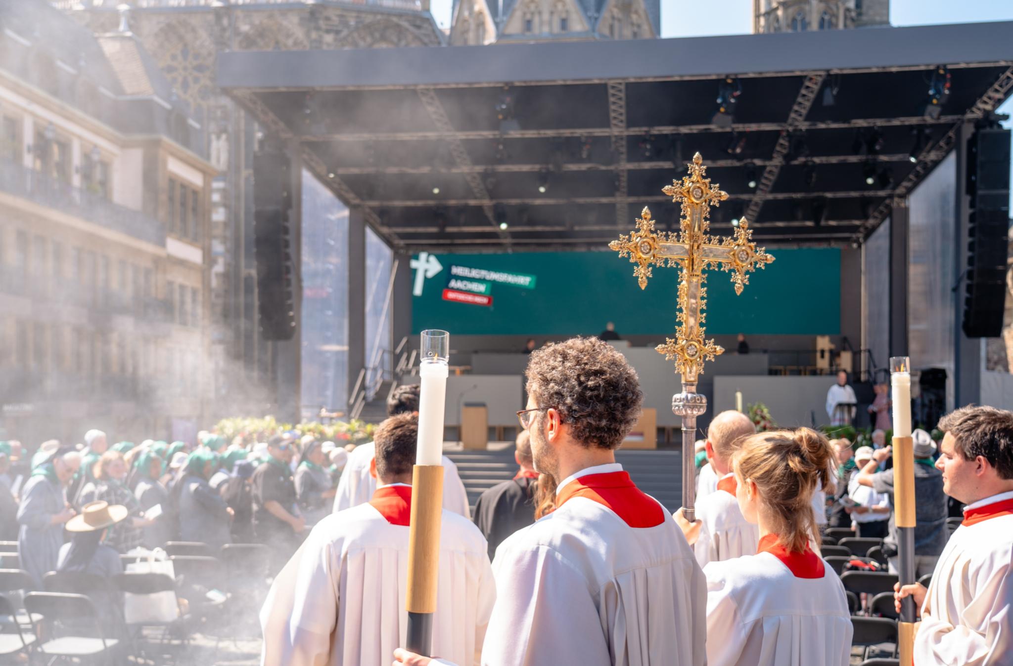 Pilgergottesdienst auf dem Katschhof