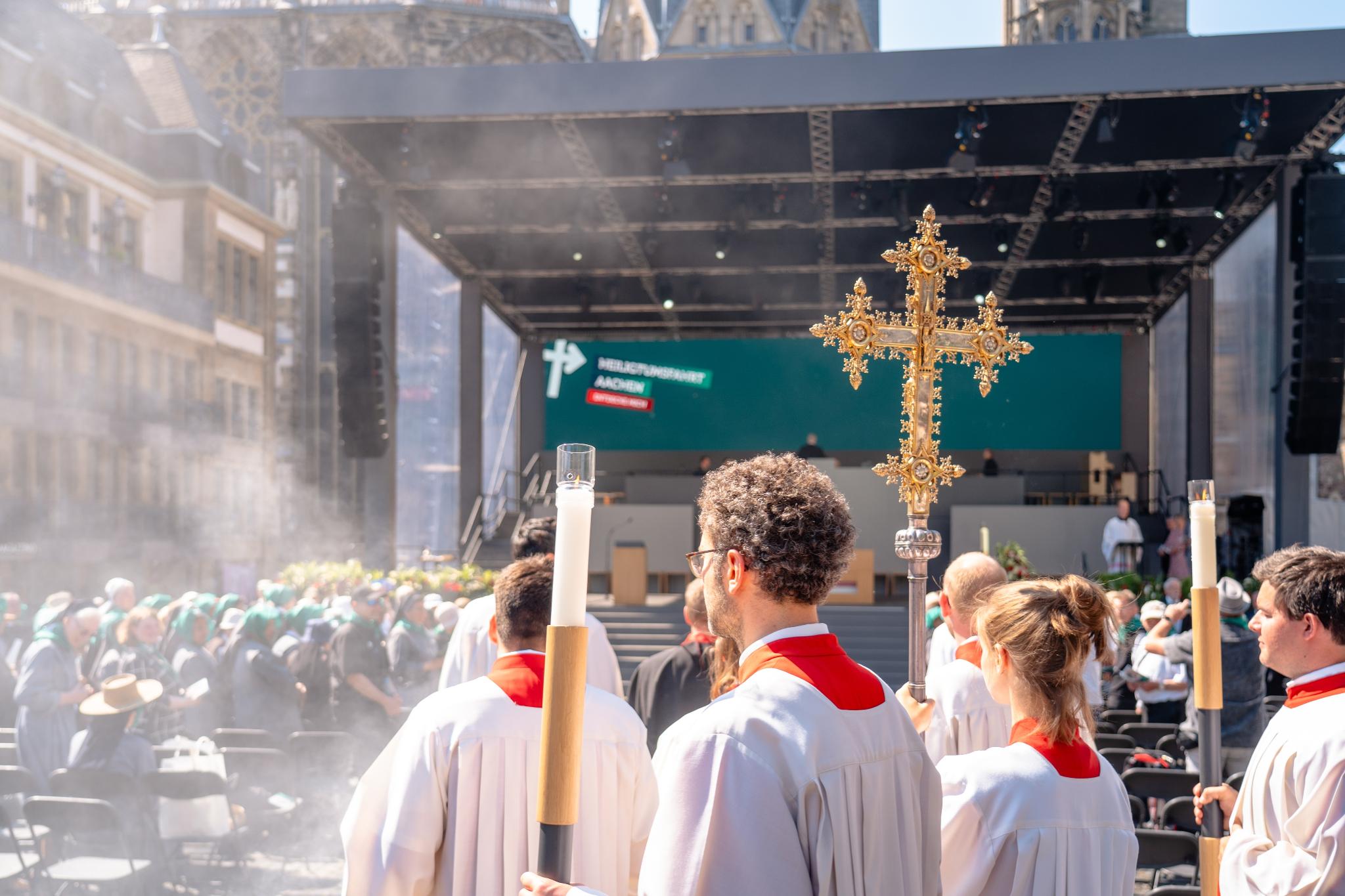 Pilgergottesdienst auf dem Katschhof