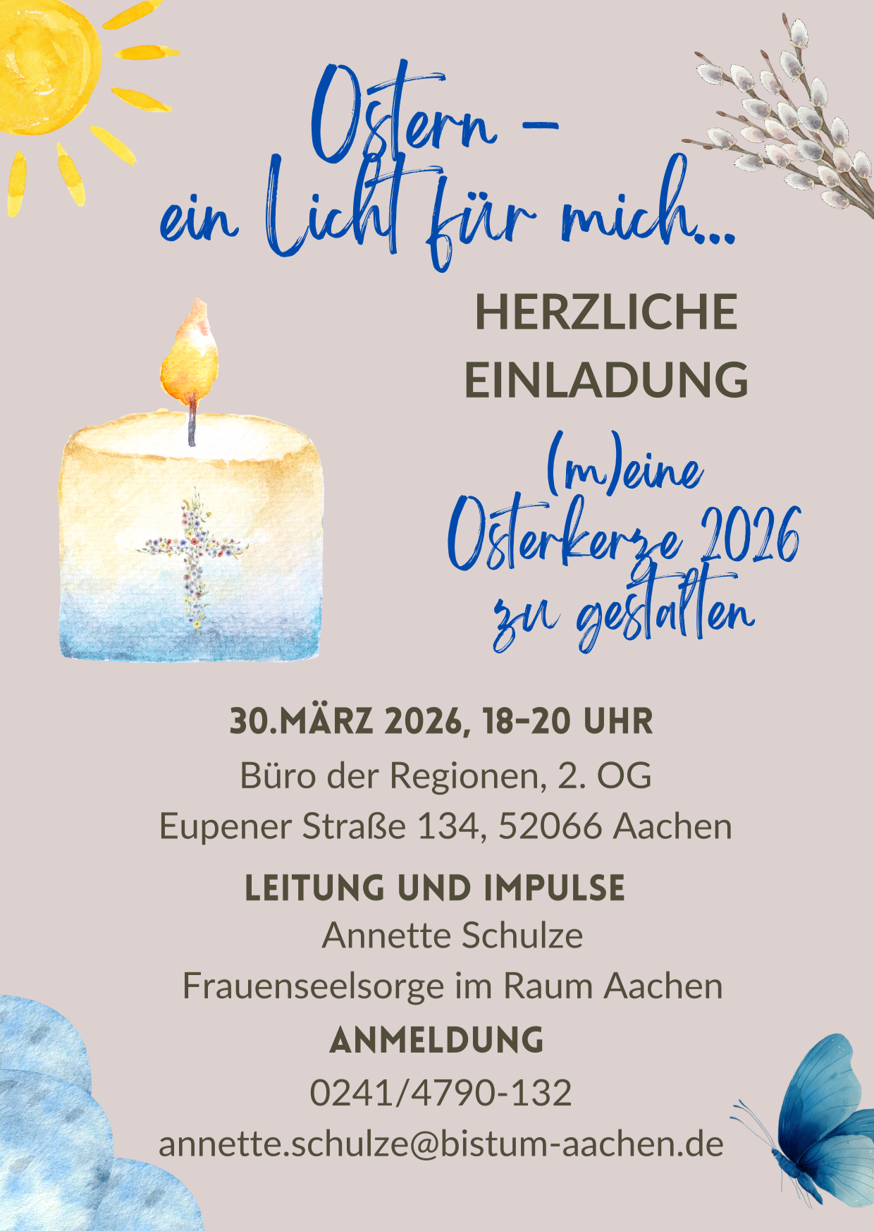 Osterkerzen gestalten Aachen