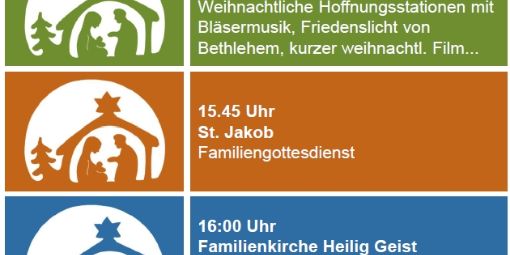 Familienangebote an Heiligabend 2025