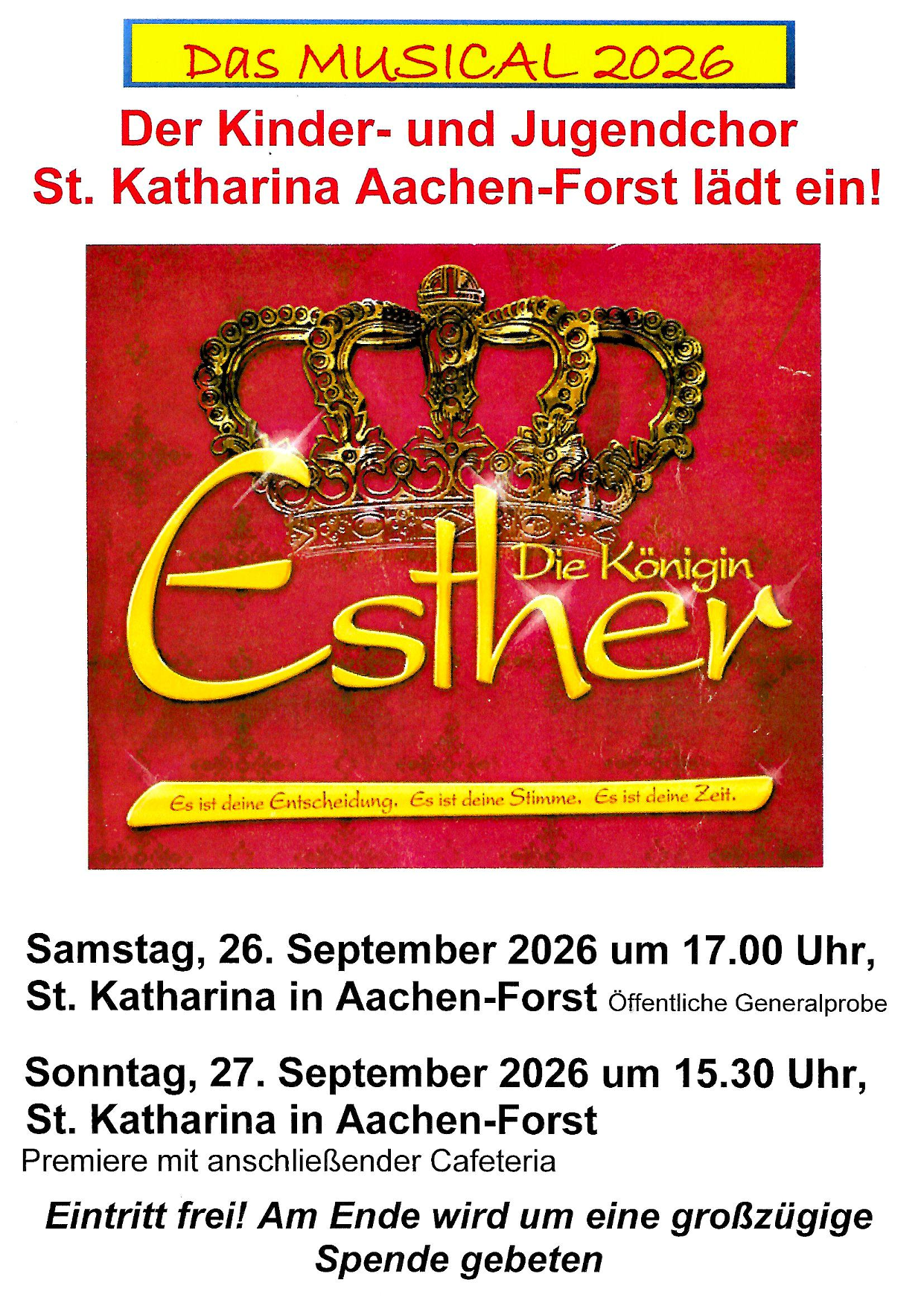 Musical Königin Esther
