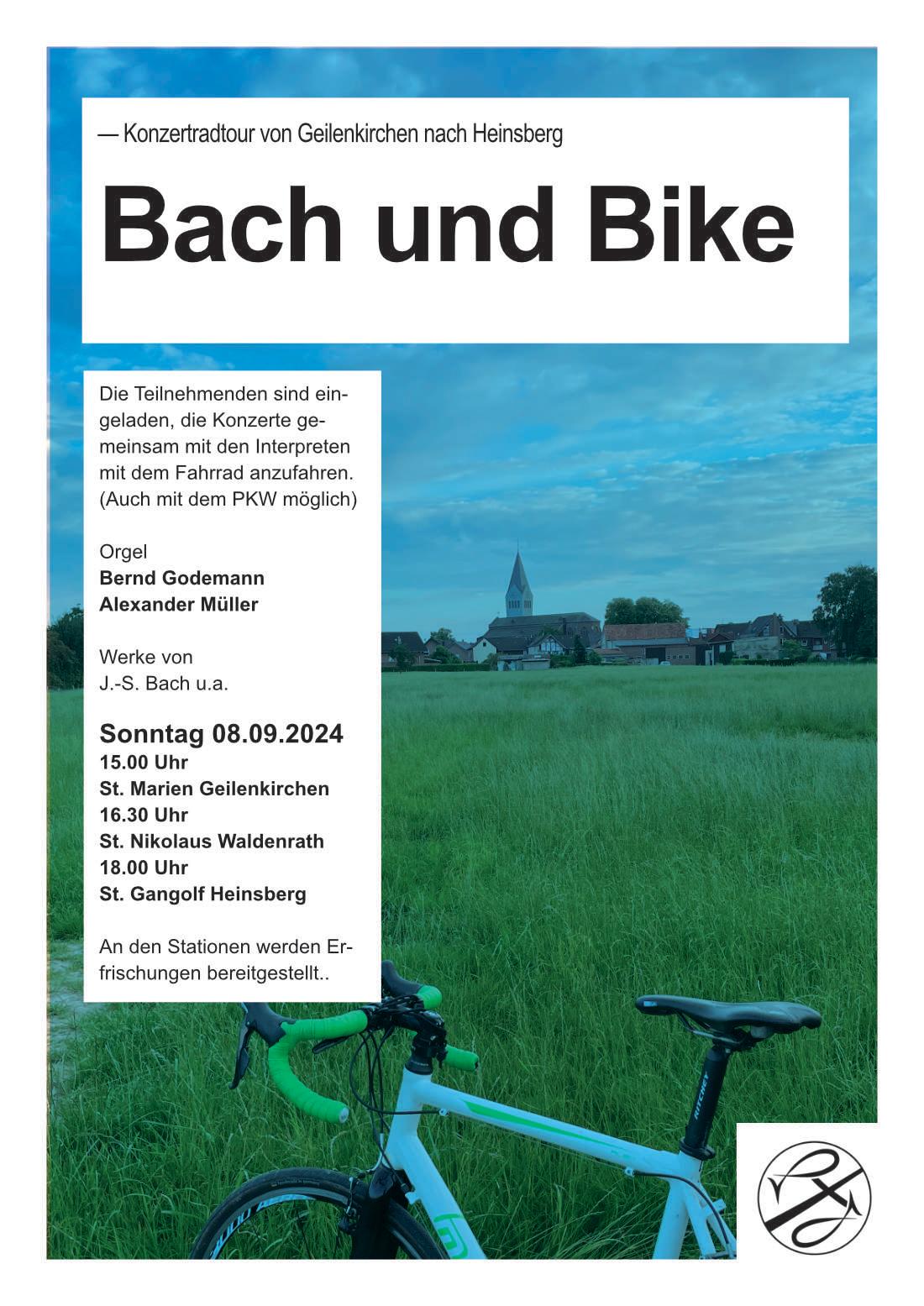 2024-09-08 - Plakat Bach und Bike (c) GdG HSW