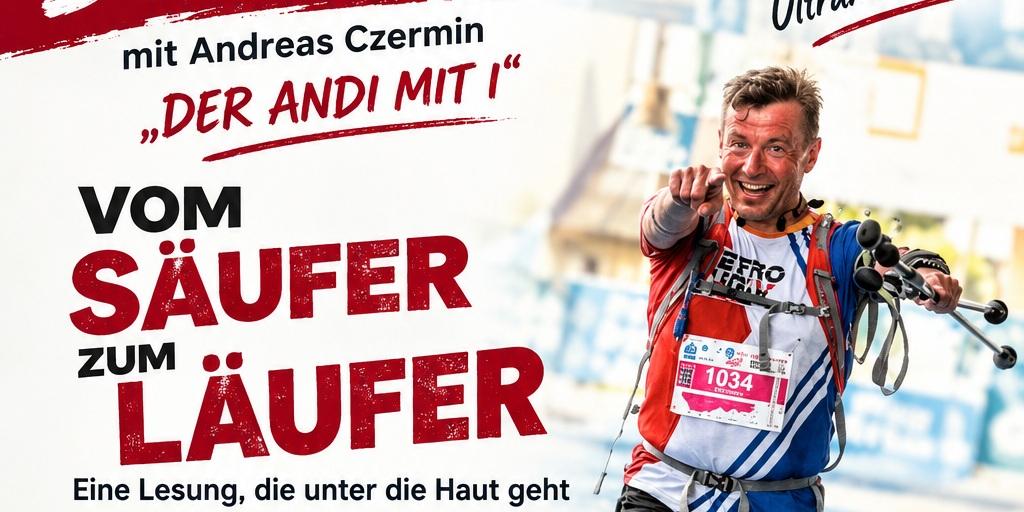 Buchlesung 6.10.26 'Vom Säufer zum Läufer'