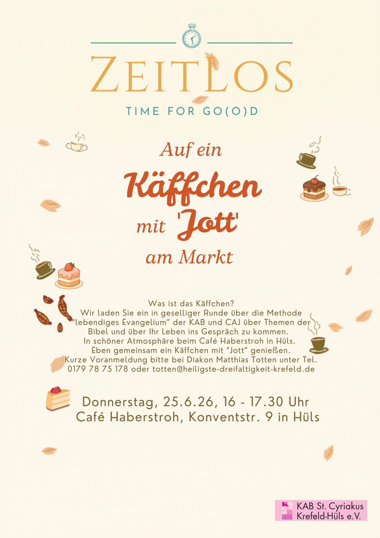Auf ein Käffchen mit 'Jott' am Markt