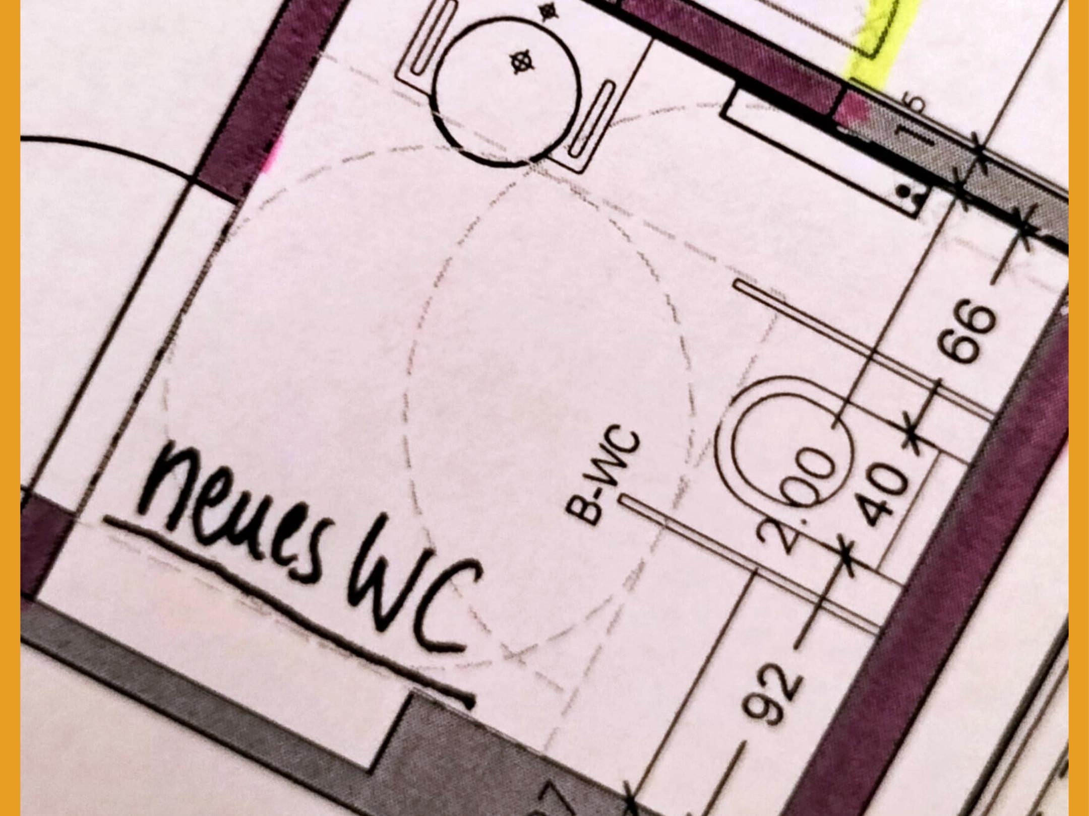 Architektenplan WC