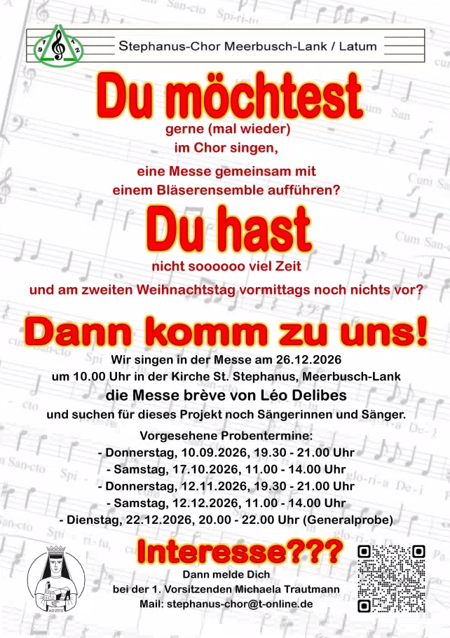 Chorprojekt St. Stephanus 2026