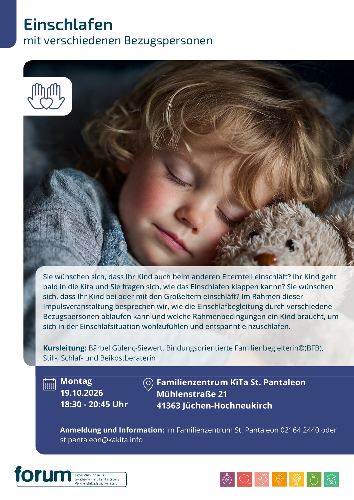 Einschlafen mit versch. Bezugspersonen