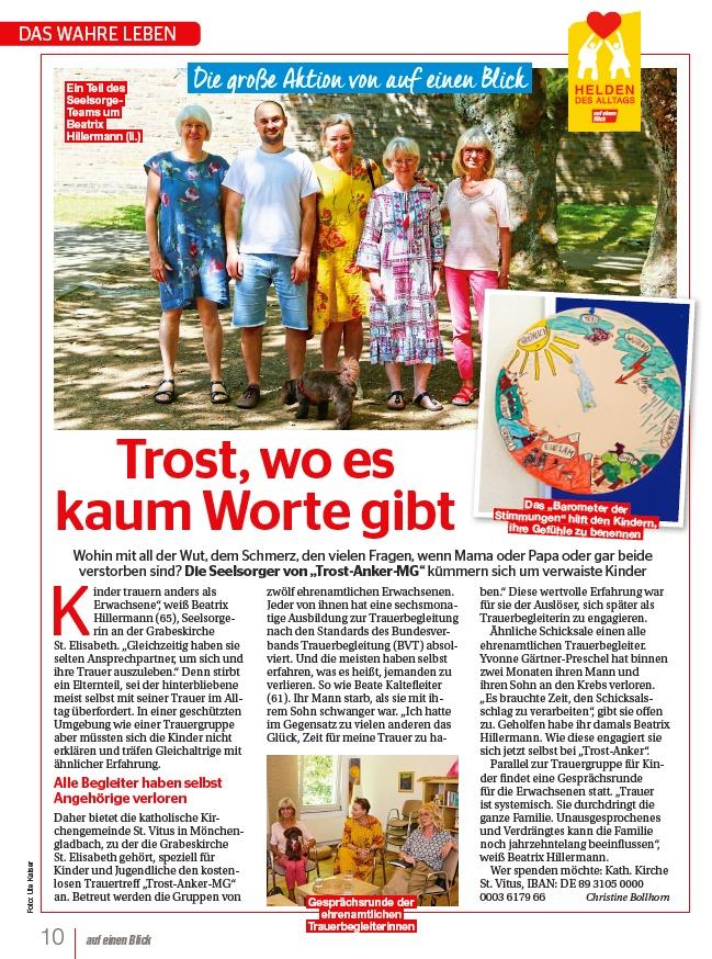 Trost, wo es kaum Worte gibt