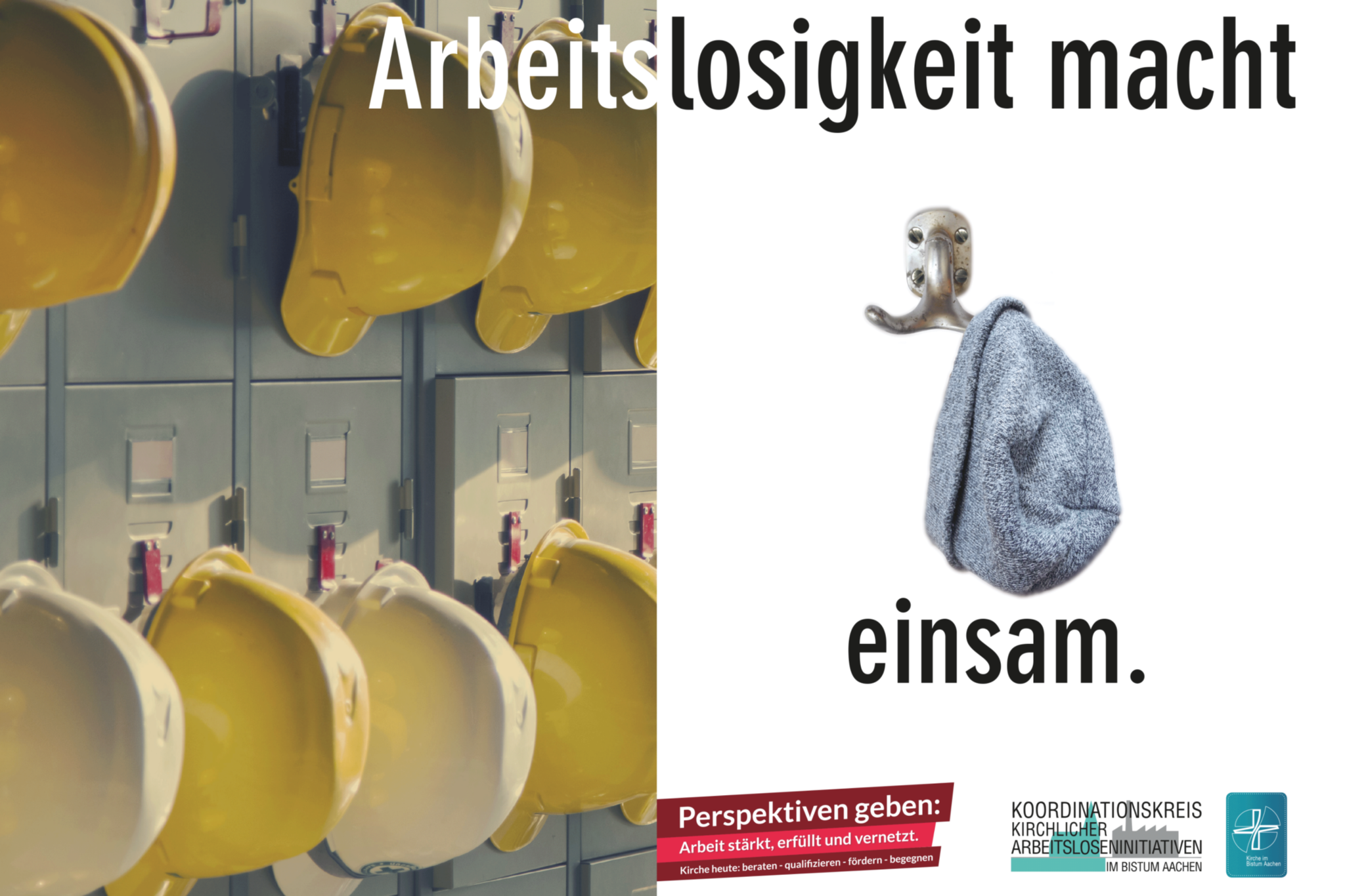 Plakat Arbeitslos macht einsam