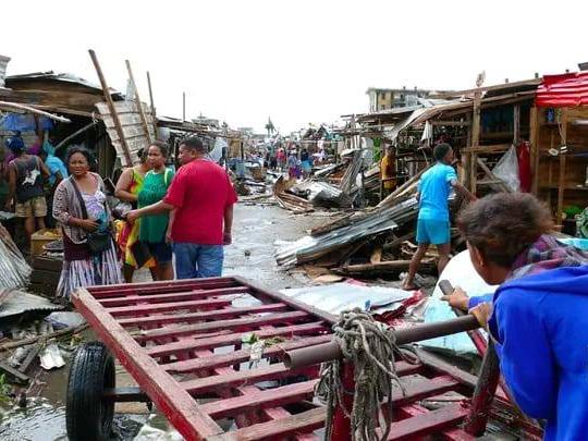 Am Morgen nach dem Zyklon