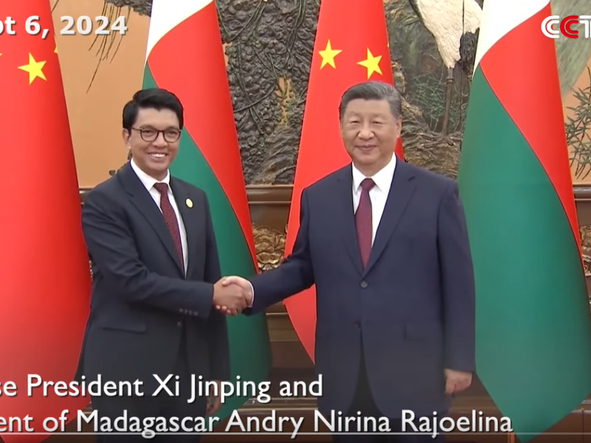 2024: Treffen der Präsidenten Xi Jinping und Rajolina