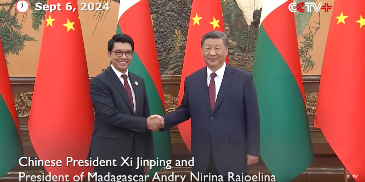 2024: Treffen der Präsidenten Xi Jinping und Rajolina (c) KAB