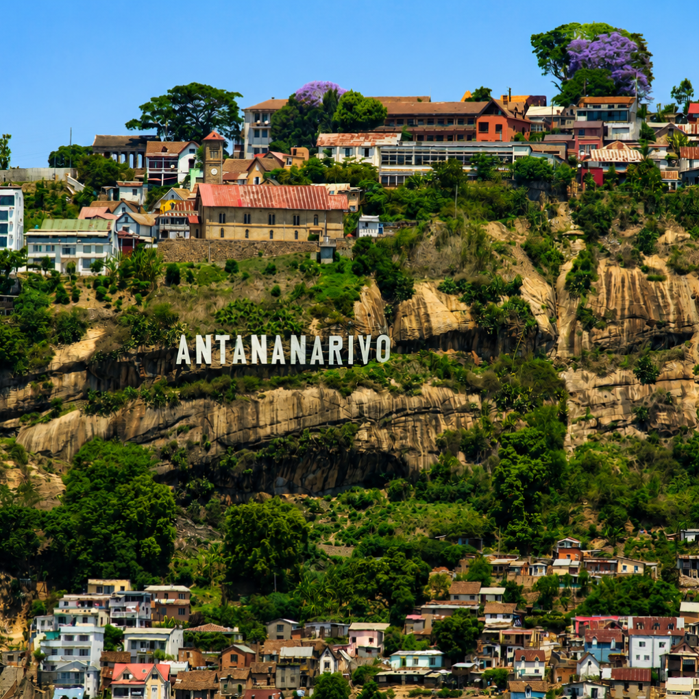 Sicht auf Antananarivo