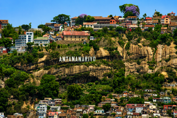Sicht auf Antananarivo